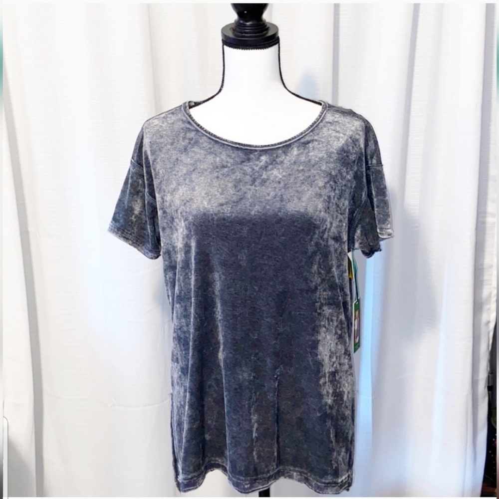 Crushed velvet top